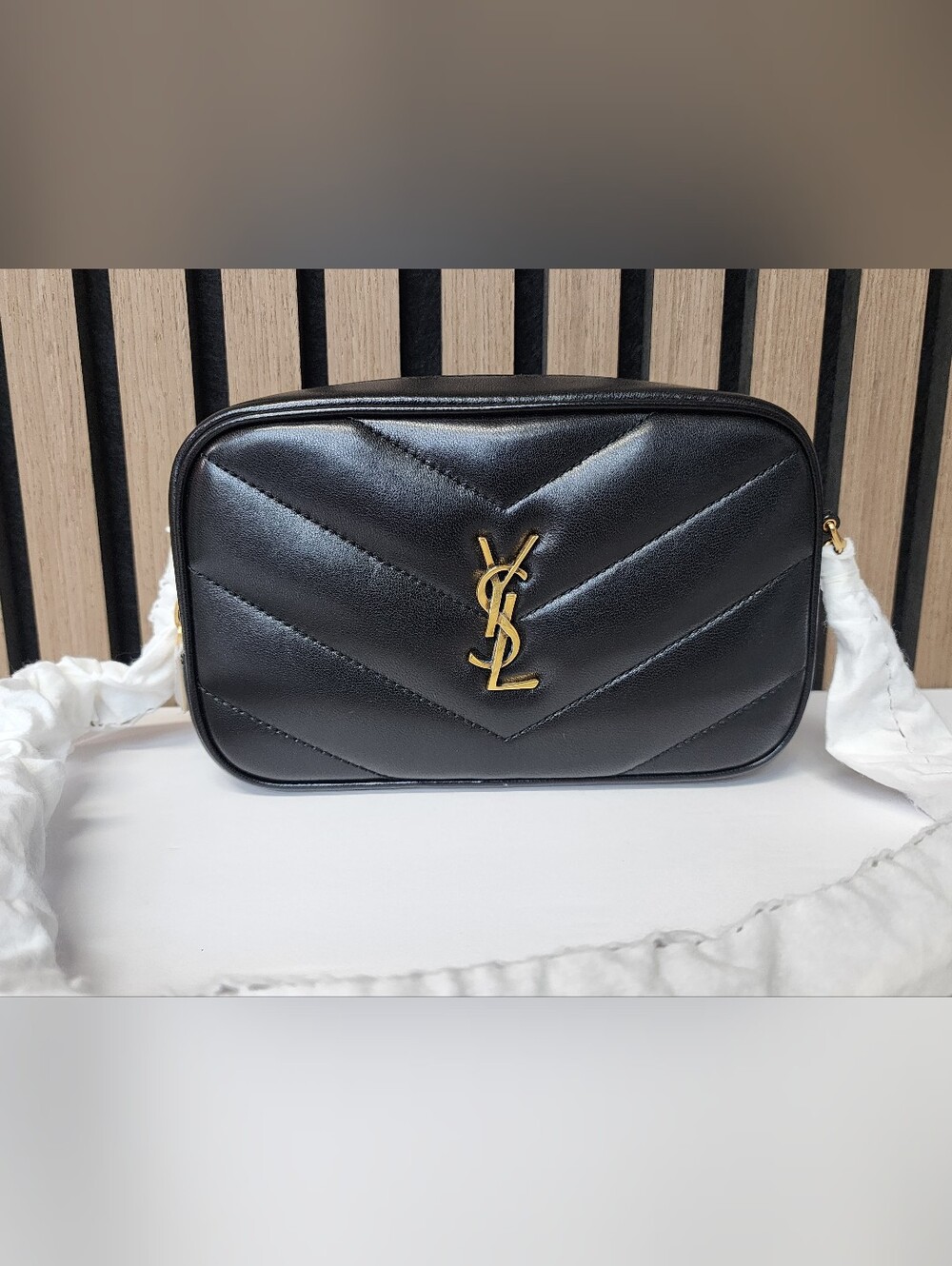 Saint Laurent Lambskin Loulou Mini Crossbody Bag